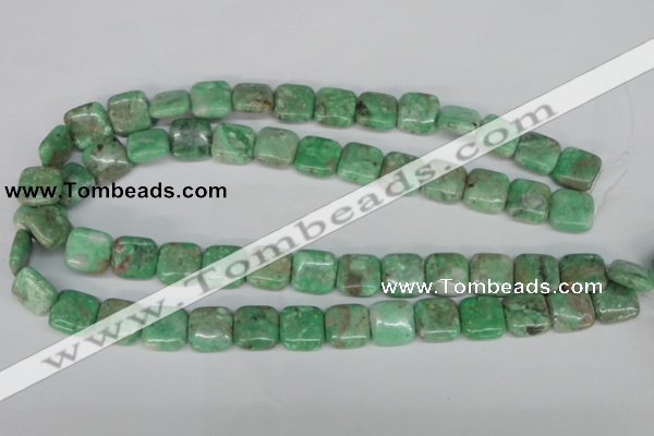 CCO115 15.5 inches 14*14mm square dyed natural chrysotine beads