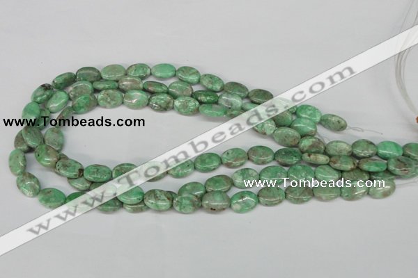 CCO117 15.5 inches 10*14mm oval dyed natural chrysotine beads