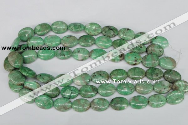 CCO119 15.5 inches 15*20mm oval dyed natural chrysotine beads