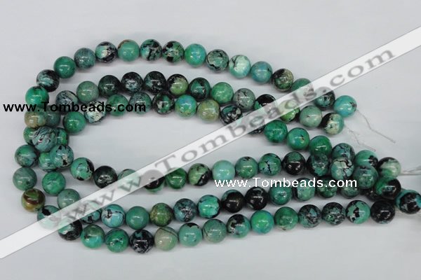 CCO144 15.5 inches 12mm round dyed natural chrysotine beads