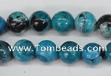 CCO164 15.5 inches 12mm round dyed natural chrysotine beads