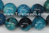 CCO168 15.5 inches 18mm round dyed natural chrysotine beads