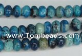 CCO170 15.5 inches 5*8mm rondelle dyed natural chrysotine beads