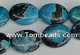 CCO180 15.5 inches 15*20mm oval dyed natural chrysotine beads