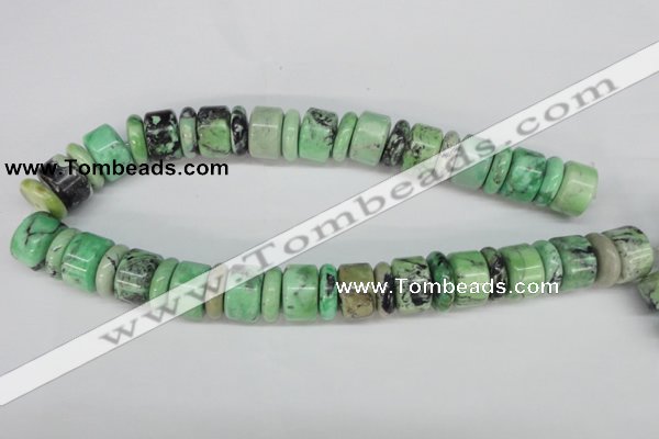 CCO19 15.5 inches 6*14mm & 12*18mm rondelle natural chrysotine beads