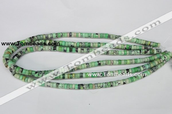 CCO25 15.5 inches 3*6mm tyre natural chrysotine beads