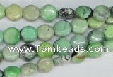 CCO31 15.5 inches 8mm flat round natural chrysotine beads