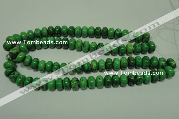 CCO313 15.5 inches 10*14mm rondelle dyed chrysotine beads wholesale