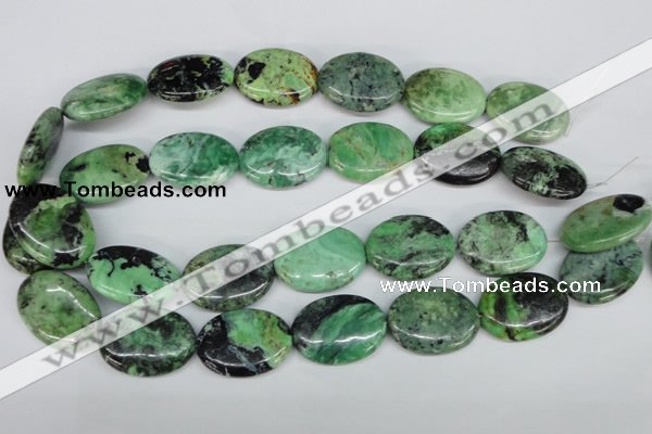 CCO38 15.5 inches 22*30mm oval natural chrysotine beads