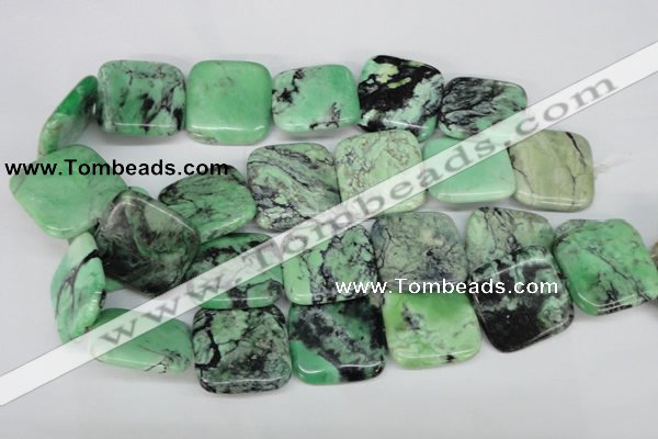 CCO41 15.5 inches 30*30mm square natural chrysotine beads