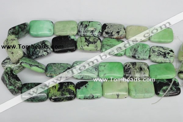 CCO46 15.5 inches 22*30mm rectangle natural chrysotine beads