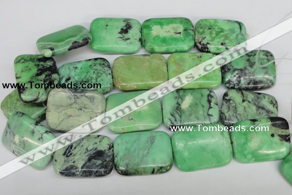 CCO47 15.5 inches 30*40mm rectangle natural chrysotine beads