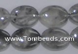 CCQ147 15.5 inches 15*20mm oval cloudy quartz beads wholesale