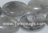 CCQ149 15.5 inches 22*30mm oval cloudy quartz beads wholesale