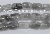 CCQ174 15.5 inches 8*12mm rectangle cloudy quartz beads wholesale