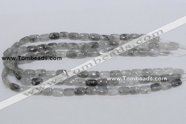 CCQ174 15.5 inches 8*12mm rectangle cloudy quartz beads wholesale