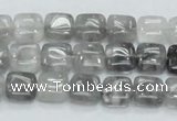 CCQ193 15.5 inches 10*10mm square cloudy quartz beads wholesale