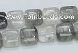 CCQ194 15.5 inches 12*12mm square cloudy quartz beads wholesale