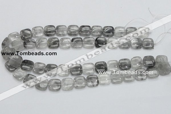 CCQ195 15.5 inches 15*15mm square cloudy quartz beads wholesale