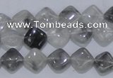 CCQ203 15.5 inches 10*10mm diamond cloudy quartz beads wholesale