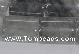 CCQ218 15.5 inches 18*25mm flat column cloudy quartz beads wholesale