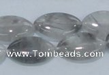 CCQ222 15.5 inches 15*25mm horse eye cloudy quartz beads wholesale