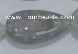 CCQ224 15.5 inches 25*45mm teardrop cloudy quartz beads wholesale