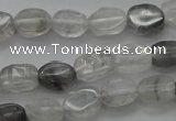 CCQ242 15.5 inches 4*6mm oval cloudy quartz beads wholesale