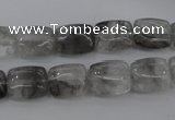 CCQ261 15.5 inches 10*12mm rectangle cloudy quartz beads