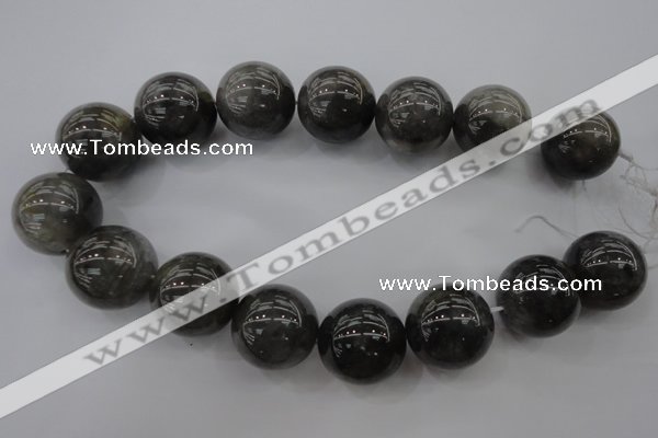 CCQ284 15.5 inches 25mm round cloudy quartz beads wholesale