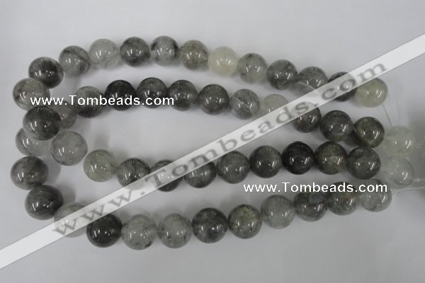 CCQ306 15.5 inches 16mm round cloudy quartz beads wholesale