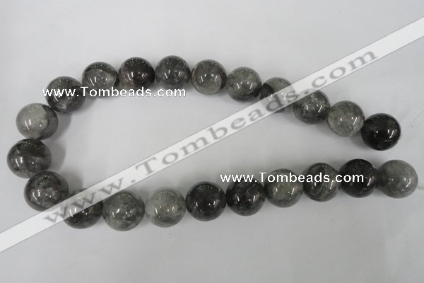 CCQ307 15.5 inches 18mm round cloudy quartz beads wholesale