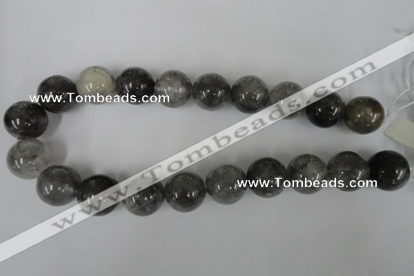 CCQ308 15.5 inches 20mm round cloudy quartz beads wholesale