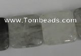 CCQ412 15.5 inches 20*20mm square cloudy quartz beads wholesale