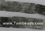 CCQ431 15.5 inches 15*20mm rectangle cloudy quartz beads wholesale