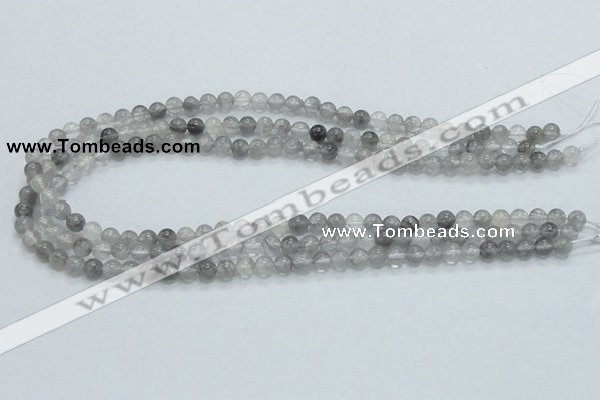 CCQ50 15.5 inches 6mm round cloudy quartz beads wholesale