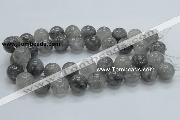 CCQ56 15.5 inches 20mm round cloudy quartz beads wholesale