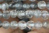 CCQ580 15.5 inches 4mm faceted round cloudy quartz beads wholesale