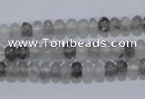 CCQ66 15.5 inches 4*6mm rondelle cloudy quartz beads wholesale