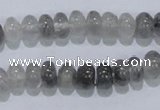 CCQ67 15.5 inches 5*8mm rondelle cloudy quartz beads wholesale