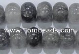 CCQ71 15.5 inches 12*16mm rondelle cloudy quartz beads wholesale