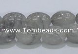 CCQ82 15.5 inches 13*18mm rice cloudy quartz beads wholesale