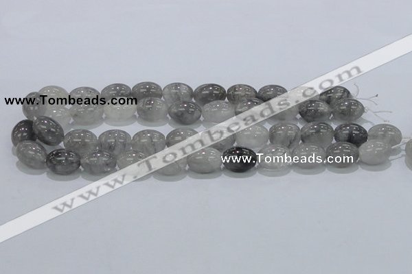 CCQ82 15.5 inches 13*18mm rice cloudy quartz beads wholesale