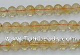 CCR02 15.5 inches 7mm round natural citrine gemstone beads wholesale