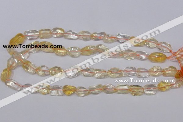 CCR100 15.5 inches 8-15mm natural citrine gemstone nugget beads