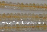 CCR171 15.5 inches 3*5mm faceted rondelle natural citrine beads