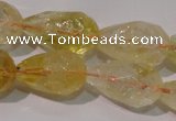 CCR212 15.5 inches 13*18mm faceted teardrop citrine gemstone beads