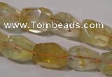 CCR214 15.5 inches 12*14mm faceted nuggets natural citrine beads