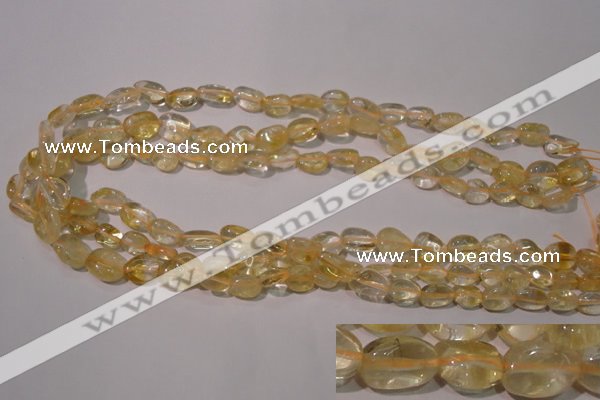 CCR217 15.5 inches 9*12mm nuggets natural citrine gemstone beads