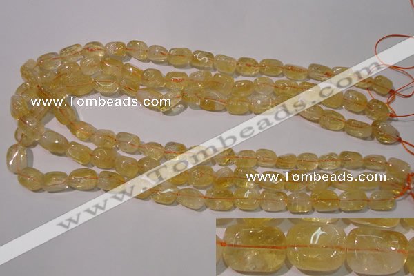 CCR218 15.5 inches 9*13mm nuggets natural citrine gemstone beads